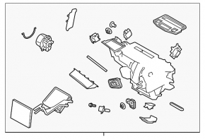 Corpul de încălzire Ford Fiesta 11-19
