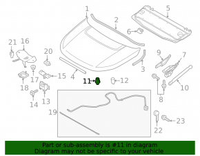 Bare de protecție capotă Land Rover Discovery Sport 17-19