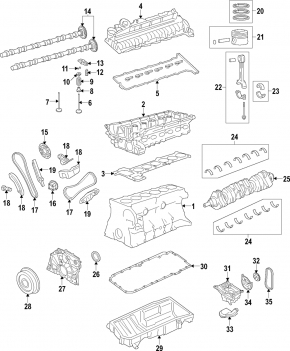 Коленвал BMW X5 F15 14-18 3.0T N57