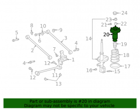 Suport amortizor spate dreapta Lexus RX300 98-03
