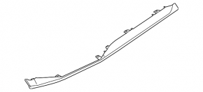 Ornamente laterale dreapta inferioare Audi Q8 19-25 sub gri-maro lemn