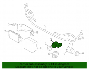 Senzori de parcare externi pentru bara spate pentru Land Rover Range Rover Evoque 12-18