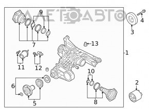Задний дифференциал редуктор Audi Q5 80A 18-24 2.0T 62к