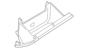 Перчаточный ящик, бардачок VW CC 08-17 бежевый