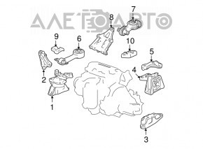 Подушка акпп Honda Civic 06-11 1.8