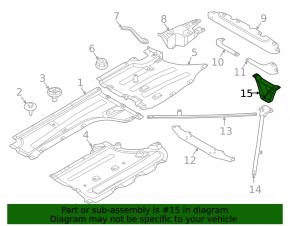 Кронштейн задних распорок днища BMW X3 G01 18-24