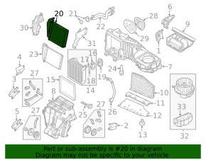 Радиатор отопителя печки VW Beetle 12-19