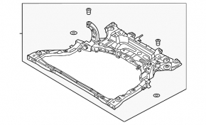 Подрамник передний Hyundai Elantra 21-26