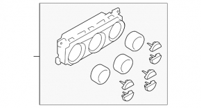 Управление климат-контролем Subaru Forester 14-15 SJ auto dual zone