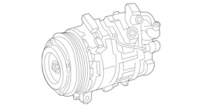 Compresor aer condiționat Mercedes Clasa C W206 300 22-25 2.0