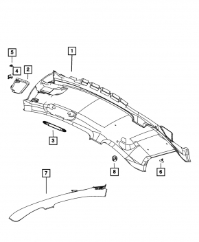 Capota dreapta Fiat 500 12-19 gri, fara carlig