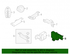 Buzzer Assembly Entry Card Infiniti Q50 14-24