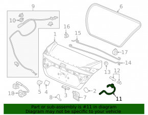 Петля крышки багажника левая Honda Insight 19-22