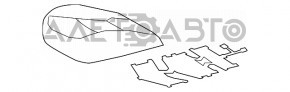 Scaun de pasager Toyota Prius 50 16- fără airbag, piele bej, uzat