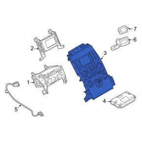 Interface Control Module Sync Ford Flex 11-15