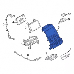 Interface Control Module Sync Ford Flex 11-15