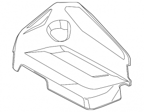 Накладка двигателя Ford Fusion mk5 13-14 1.6Т