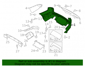Bara spate neperforată pentru Land Rover Range Rover Sport 2014-2017