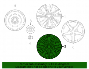 Диск колесный R19 x 7J Toyota Venza 21-24 XLE Limited легкая бордюрка