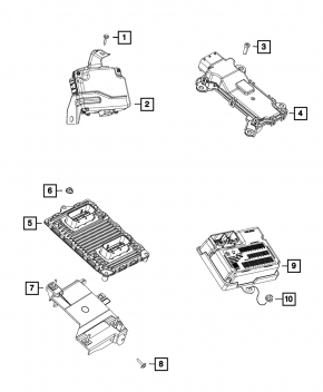 Блок ECU компьютер двигателя Chrysler 200 15-15 2.4