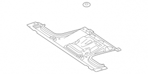 Защита двигателя задняя Mercedes W167 GLE 350 20-26 2.0T