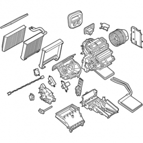 Печка в сборе Ford Transit Connect MK2 13-18