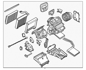 Печка в сборе Ford Transit Connect MK2 13-18