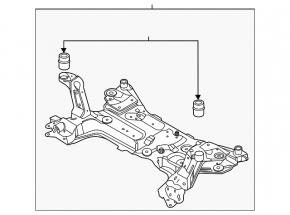Подрамник передний Ford Bronco Sport 21-26 под Part time drive
