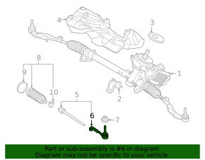 Рулевой наконечник правый BMW X1 F48 16-22