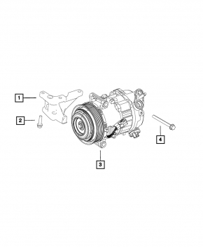 Suport compresor Jeep Cherokee KL 14- 2.4