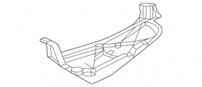 Защита днища задняя левая Toyota Sienna 21-26
