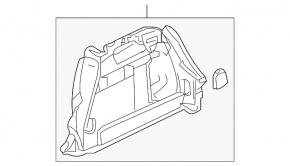 Обшивка арки правая Mazda3 03-09 HB
