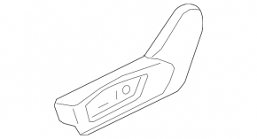 Ornamente scaun pasager Ford Explorer 20 - negru, controlat electric, uzat, suport defect
