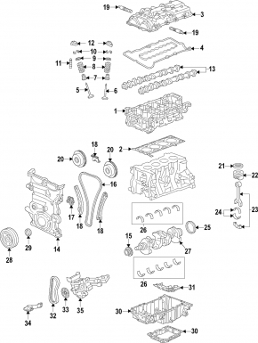 Головка блока цилиндров в сборе GMC Terrain 18-22 LYX