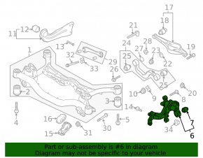 Цапфа со ступицей задняя левая VW CC 08-17