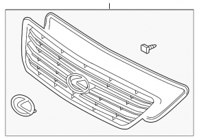 Решетка радиатора grill Lexus GX470 03-09