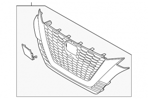 Решетка радиатора grill Nissan Altima 19-22 SR