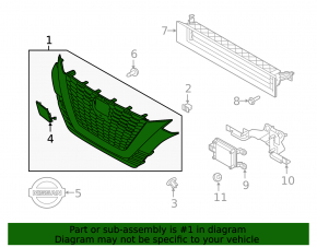 Grilă radiator Nissan Altima 19-22 SR