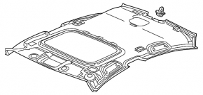Обшивка потолка Acura ILX 13-15 под люк