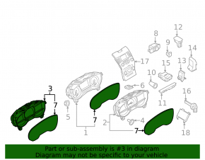 Щиток приборов Ford Edge 19-24 2 дисплея, ST