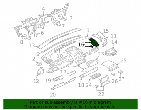 Conducta de aer stânga Mitsubishi Galant 04-12
