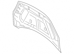 Капот голый Ford Escape MK4 23-26