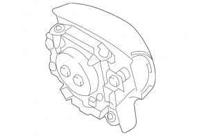 Airbag-ul de siguranță în volanul șoferului Toyota Prius 2004-2009, negru