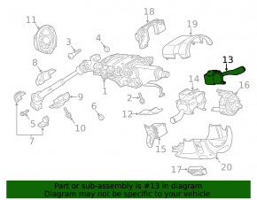 Comutatorul de sub volan din dreapta Audi Q7 4L 10-15