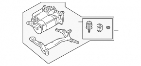 Компрессор пневмоподвески Audi Q7 4L 10-15