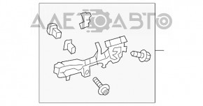 Механизм ручки двери передней левой Lexus ES300h ES350 13-18