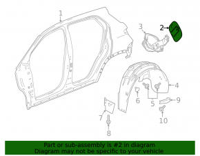 Лючок бензобака с корпусом GMC Terrain 18-23