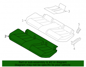 Подушка заднего ряда сидений 2 ряд BMW 3 G20 19-22 кожа бежевая Canberra Beige