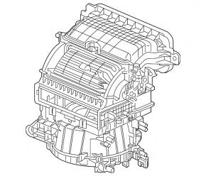 Корпус печки голый вентиляция Honda CRV 20-22 hybrid