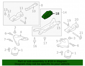 Подушка кпп задняя Ford Mustang mk6 15-22 3.7